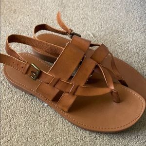 Tan sandals
